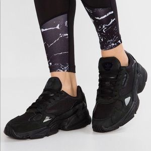 Black on Black Adidas Falcon Brand New